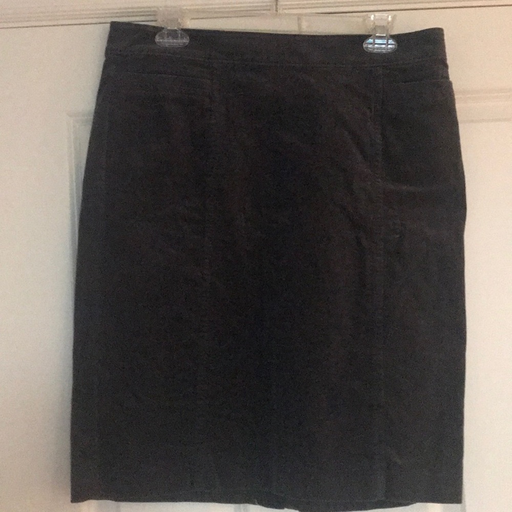 Gray corduroy skirt